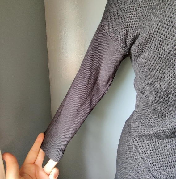 Michael Michael Kors Open Mesh 3/4 Sleeve Top - Picture 2 of 5